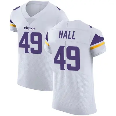 Men's Elite Justin Hall Minnesota Vikings White Vapor Untouchable Jersey