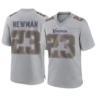 Men's Game Terence Newman Minnesota Vikings Gray Atmosphere Fashion Jersey