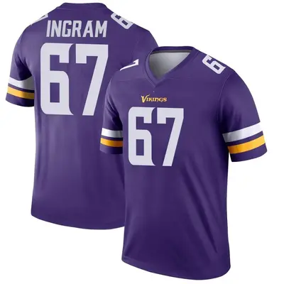 Men's Legend Ed Ingram Minnesota Vikings Purple Jersey