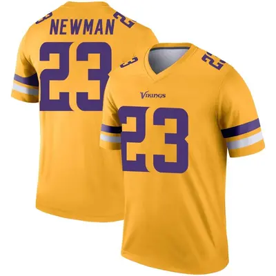 Men's Legend Terence Newman Minnesota Vikings Gold Inverted Jersey