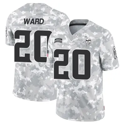 Men's Limited Jay Ward Minnesota Vikings Arctic Camo 2024 Salute to Service Jersey