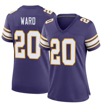 Women's Game Jay Ward Minnesota Vikings Purple Classic Jersey