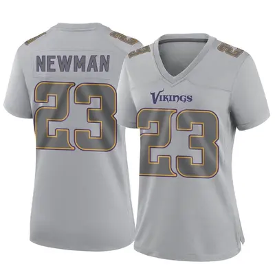 Women's Game Terence Newman Minnesota Vikings Gray Atmosphere Fashion Jersey