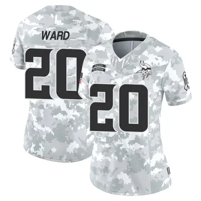 Women's Limited Jay Ward Minnesota Vikings Arctic Camo 2024 Salute to Service Jersey