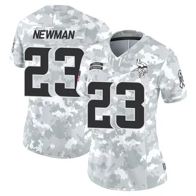 Women's Limited Terence Newman Minnesota Vikings Arctic Camo 2024 Salute to Service Jersey