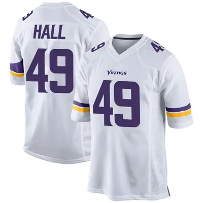 Youth Game Justin Hall Minnesota Vikings White Jersey